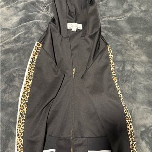 Vintage Black Jacket with Gold Accents